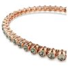 Imber Emily tennisarmband met ronde slijpvorm, zwart, roségoudkleurig verguld Imber Emily tennisarmband met ronde slijpvorm, zwart, roségoudkleurig verguld