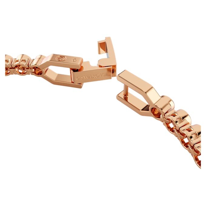 Imber Emily tennisarmband met ronde slijpvorm, zwart, roségoudkleurig verguld Imber Emily tennisarmband met ronde slijpvorm, zwart, roségoudkleurig verguld