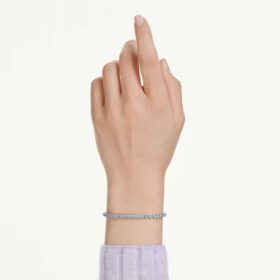 Imber Emily tennisarmband, rond geslepen, blauw, gerhodineerd Imber Emily tennisarmband, rond geslepen, blauw, gerhodineerd