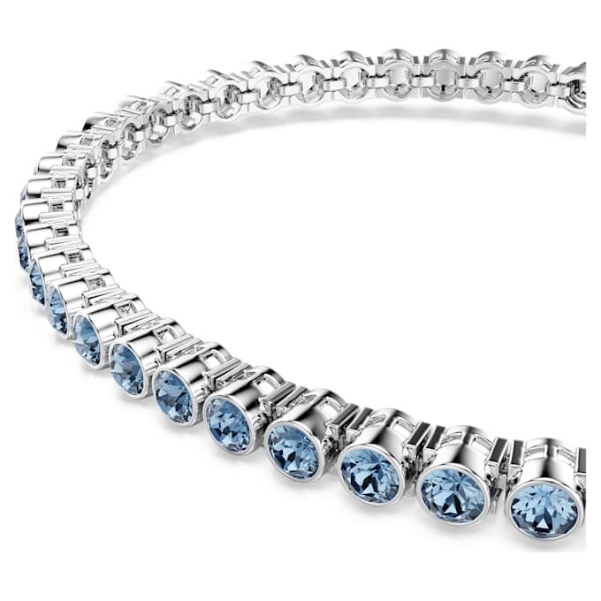 Imber Emily tennisarmband, rond geslepen, blauw, gerhodineerd Imber Emily tennisarmband, rond geslepen, blauw, gerhodineerd
