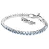 Imber Emily tennisarmband, rond geslepen, blauw, gerhodineerd Imber Emily tennisarmband, rond geslepen, blauw, gerhodineerd