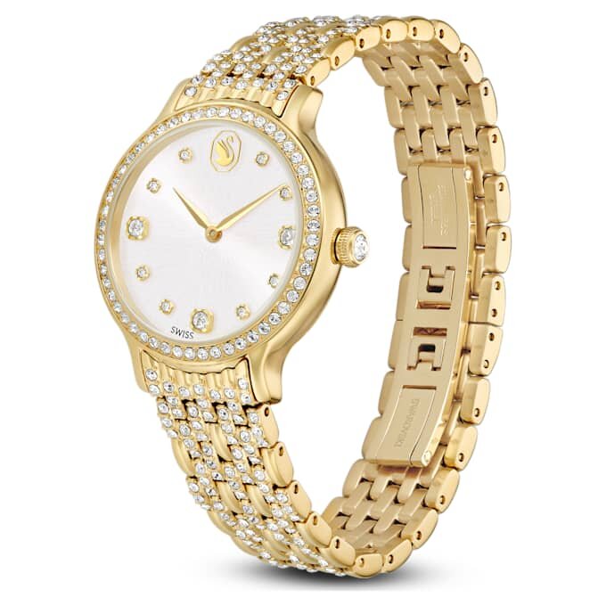 Imber-horloge, Swiss Made, metalen armband, goudkleurig, goudkleurige afwerking Imber-horloge, Swiss Made, metalen armband, goudkleurig, goudkleurige afwerking