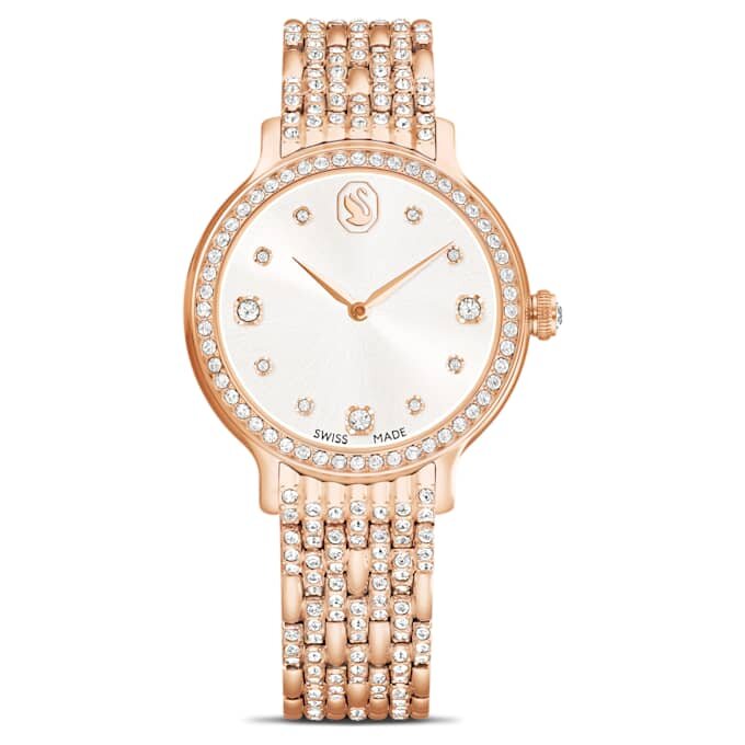 Imber-horloge, Swiss Made, metalen armband, roségoudkleurig, roségoudkleurige afwerking Imber-horloge, Swiss Made, metalen armband, roségoudkleurig, roségoudkleurige afwerking
