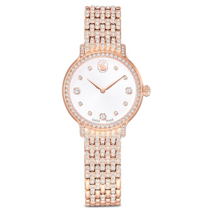 Imber-horloge, Swiss Made, metalen armband, roségoudkleurig, roségoudkleurige afwerking Imber-horloge, Swiss Made, metalen armband, roségoudkleurig, roségoudkleurige afwerking