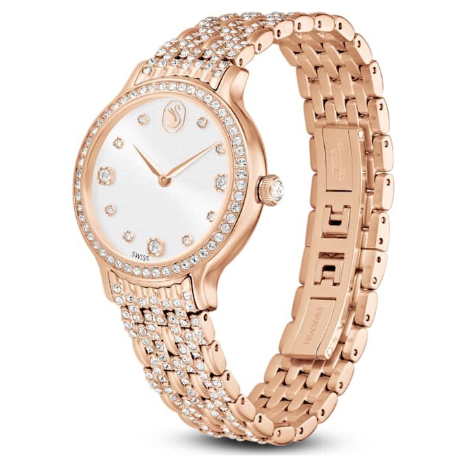 Imber-horloge, Swiss Made, metalen armband, roségoudkleurig, roségoudkleurige afwerking Imber-horloge, Swiss Made, metalen armband, roségoudkleurig, roségoudkleurige afwerking