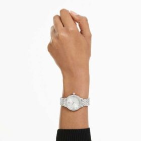 Imber-horloge, Swiss Made, metalen armband, zilverkleurig, roestvrij staal
