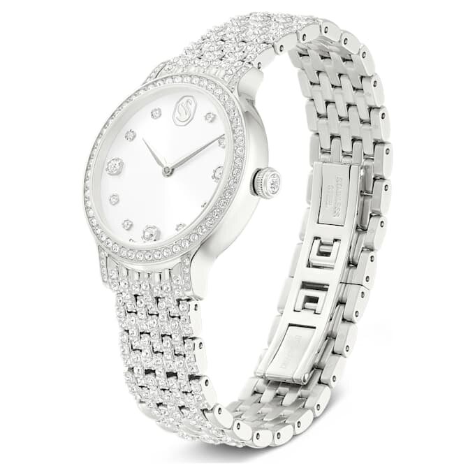 Imber-horloge, Swiss Made, metalen armband, zilverkleurig, roestvrij staal Imber-horloge, Swiss Made, metalen armband, zilverkleurig, roestvrij staal