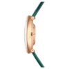 Imber ovaal horloge, Swiss Made, leren band, groen, roségoudkleurige afwerking Imber ovaal horloge, Swiss Made, leren band, groen, roségoudkleurige afwerking