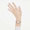 Imber ovaal horloge, Swiss Made, metalen armband, goudkleurig, roségoudkleurige afwerking Imber ovaal horloge, Swiss Made, metalen armband, goudkleurig, roségoudkleurige afwerking
