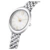 Imber ovaal horloge, Swiss Made, metalen armband, zilverkleurig, roestvrij staal Imber ovaal horloge, Swiss Made, metalen armband, zilverkleurig, roestvrij staal