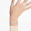 Imber tennisarmband met ronde slijpvorm, wit, gerhodineerd Imber tennisarmband met ronde slijpvorm, wit, gerhodineerd