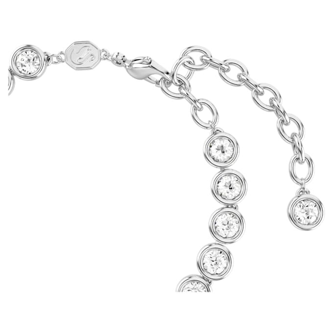 Imber tennisarmband met ronde slijpvorm, wit, gerhodineerd Imber tennisarmband met ronde slijpvorm, wit, gerhodineerd
