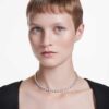 Imber tennisketting met ronde slijpvorm, wit, gerhodineerd Imber tennisketting met ronde slijpvorm, wit, gerhodineerd
