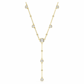 Imber Y-ketting, ronde slijpvorm, wit, verguld Imber Y-ketting, ronde slijpvorm, wit, verguld