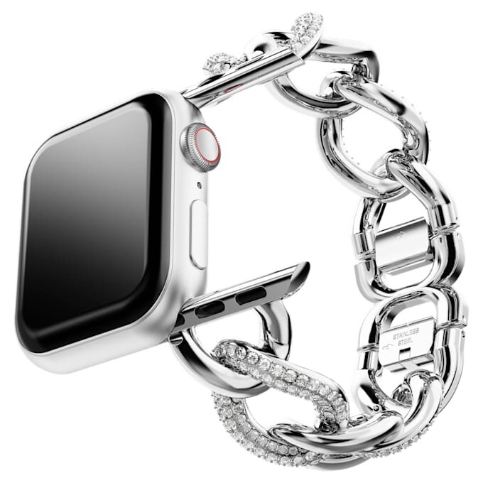 Kettingband voor Apple Watch® 40 mm & 41 mm, zilverkleurig, roestvrij staal Kettingband voor Apple Watch® 40 mm & 41 mm, zilverkleurig, roestvrij staal