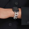 Kettingband voor Apple Watch® 40 mm & 41 mm, zilverkleurig, roestvrij staal Kettingband voor Apple Watch® 40 mm & 41 mm, zilverkleurig, roestvrij staal