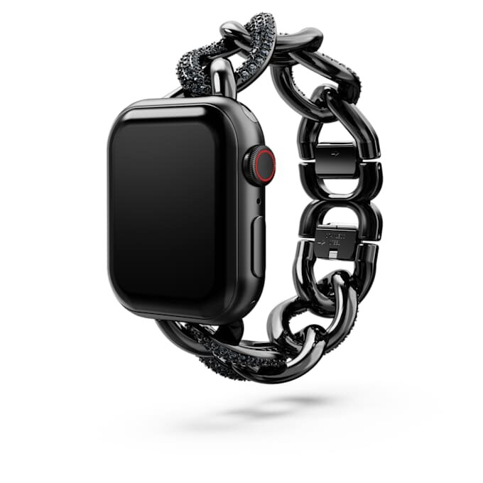 Kettingband voor Apple Watch® 40 mm & 41 mm, zwart, zwarte afwerking Kettingband voor Apple Watch® 40 mm & 41 mm, zwart, zwarte afwerking