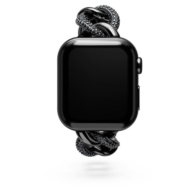 Kettingband voor Apple Watch® 40 mm & 41 mm, zwart, zwarte afwerking Kettingband voor Apple Watch® 40 mm & 41 mm, zwart, zwarte afwerking