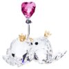 Liefdesvogels met roze hart