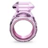 Lucent cocktailring met achthoekige slijpvorm, roze Lucent cocktailring met achthoekige slijpvorm, roze