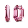 Lucent hoepeloorbellen, achthoekige vorm, klein, roze Lucent hoepeloorbellen, achthoekige vorm, klein, roze