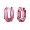 Lucent hoepeloorbellen, achthoekige vorm, klein, roze Lucent hoepeloorbellen, achthoekige vorm, klein, roze