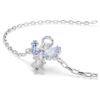 Magische armband met engel, blauw, gerhodineerd