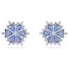 Magische oorbellen Sneeuwvlok, Blauw, gerhodineerd Magische oorbellen Sneeuwvlok, Blauw, gerhodineerd