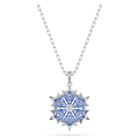 Magische sneeuwvlokhanger, blauw, gerhodineerd