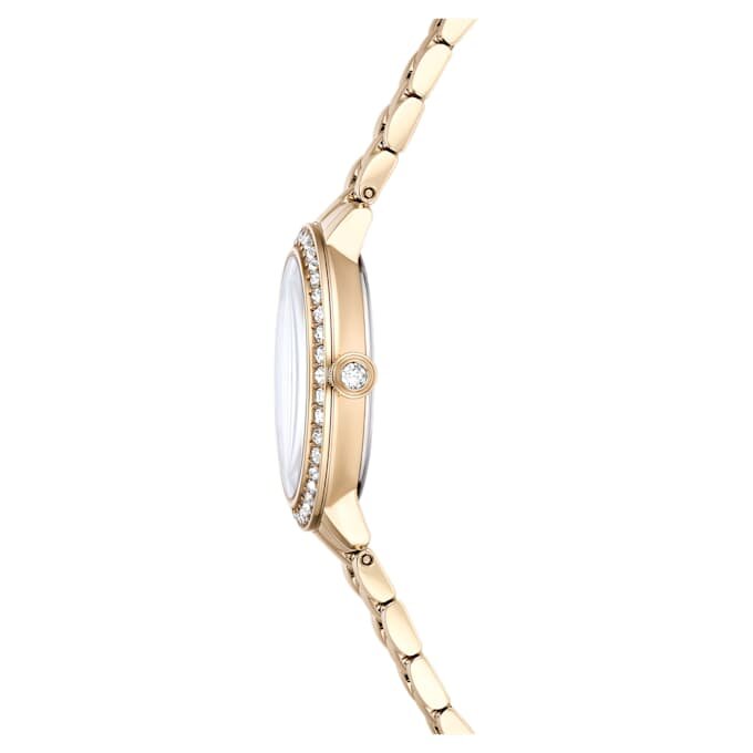 Matrix 3-Link horloge, Swiss Made, metalen armband, goudkleurig, champagnekleurige afwerking Matrix 3-Link horloge, Swiss Made, metalen armband, goudkleurig, champagnekleurige afwerking