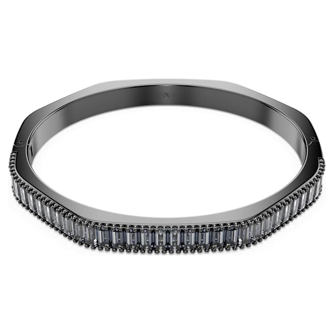 Matrix-armband met baguette-slijpsel, achthoekige vorm, grijs, gerutheniumd Matrix-armband met baguette-slijpsel, achthoekige vorm, grijs, gerutheniumd