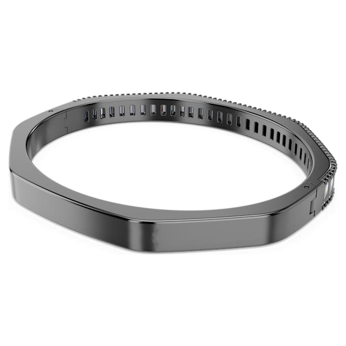 Matrix-armband met baguette-slijpsel, achthoekige vorm, grijs, gerutheniumd Matrix-armband met baguette-slijpsel, achthoekige vorm, grijs, gerutheniumd