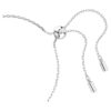 Matrix-armband met baguette-slijpsel, knoop, wit, gerhodineerd Matrix-armband met baguette-slijpsel, knoop, wit, gerhodineerd