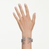 Matrix-armband met gemengde slijpvormen, boeket, veelkleurig, gerutheniumde Matrix-armband met gemengde slijpvormen, boeket, veelkleurig, gerutheniumde