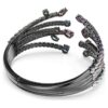 Matrix-armband met gemengde slijpvormen, boeket, veelkleurig, gerutheniumde Matrix-armband met gemengde slijpvormen, boeket, veelkleurig, gerutheniumde