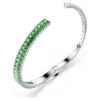 Matrix-armband met gemengde slijpvormen, groen, gerhodineerd Matrix-armband met gemengde slijpvormen, groen, gerhodineerd