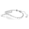 Matrix-armband met gemengde slijpvormen, wit, gerhodineerd