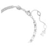 Matrix-armband met gemengde slijpvormen, wit, gerhodineerd