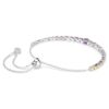 Matrix-armband met kleurverloop van ronde slijpvormen, veelkleurig, gerhodineerd Matrix-armband met kleurverloop van ronde slijpvormen, veelkleurig, gerhodineerd