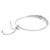 Matrix-armband met kleurverloop van ronde slijpvormen, wit, gerhodineerd Matrix-armband met kleurverloop van ronde slijpvormen, wit, gerhodineerd