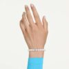 Matrix-armband met kristallen parels, wit, gerhodineerd