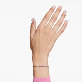 Matrix-armband met ronde slijpvorm, veelkleurig, verguld Matrix-armband met ronde slijpvorm, veelkleurig, verguld