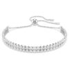 Matrix-armband met ronde slijpvorm, wit, gerhodineerd Matrix-armband met ronde slijpvorm, wit, gerhodineerd