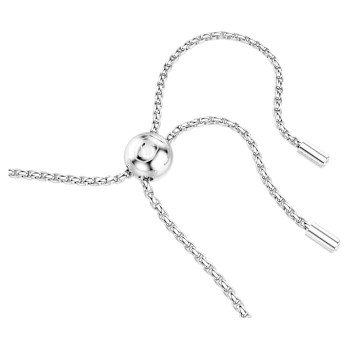 Matrix-armband met ronde slijpvorm, wit, gerhodineerd Matrix-armband met ronde slijpvorm, wit, gerhodineerd