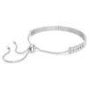 Matrix-armband met ronde slijpvorm, wit, gerhodineerd Matrix-armband met ronde slijpvorm, wit, gerhodineerd