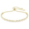 Matrix-armband met ronde slijpvorm, wit, verguld Matrix-armband met ronde slijpvorm, wit, verguld