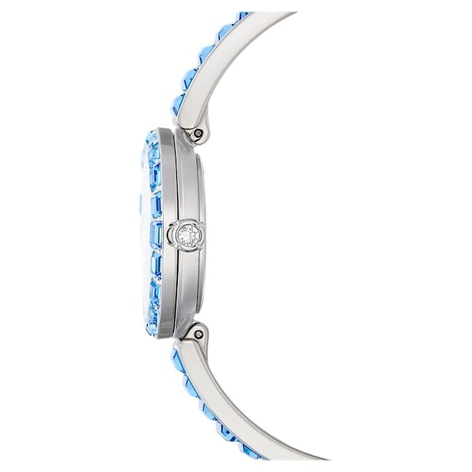 Matrix-armbandhorloge, Swiss Made, kristallen armband, blauw, roestvrij staal Matrix-armbandhorloge, Swiss Made, kristallen armband, blauw, roestvrij staal