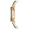 Matrix-armbandhorloge, Swiss Made, kristallen armband, groen, champagnekleurige afwerking Matrix-armbandhorloge, Swiss Made, kristallen armband, groen, champagnekleurige afwerking
