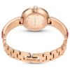 Matrix-armbandhorloge, Swiss Made, kristallen armband, rood, roségoudkleurige afwerking