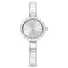 Matrix-armbandhorloge, Swiss Made, kristallen armband, wit, roestvrij staal Matrix-armbandhorloge, Swiss Made, kristallen armband, wit, roestvrij staal
